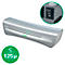 Plastifieuse grise, LEITZ Home Office A4, avec une lumière verte et la note : <= 125µ.
