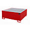 Plateau collecteur AW 1000-1, rouge RAL 3000