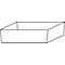 Plateau collecteur de sol Stawa-R pour armoires de sécurité asecos des séries Q30, Q90, S90 et K90, en tôle d'acier, gris clair, L 442 x P 507 x H 73 mm, 11 l
