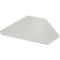 Plateau d'angle, 90°, l. 800 x P 800 mm, gris clair