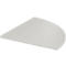 Plateau d'angle modulaire, 90° arrondi, l. 800 x P 800 mm, gris clair