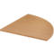 Plateau d'angle modulaire, 90° arrondi, l. 800 x P 800 mm, hêtre