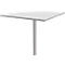 Plateau de chaînage 90° BARI, pied, 1/4 de cercle, l. 800 x P 800 x H 620-820 mm, gris clair