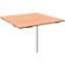 Plateau de chaînage ALICANTE, angle complet, l. 800 x P 800 mm, avec pied, hauteur ajustable,