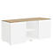 Plateau de finition SOLUS PLAY, pour caisson multi-usage SOLUS PLAY, l. 1350 x P 523 mm, cerisier Romana