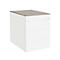 Plateau de finition SOLUS PLAY, pour caissons mobiles et fixes, l. 430 x P 600 mm, gris pierre