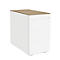 Plateau de finition SOLUS PLAY, pour caissons mobiles et fixes, l. 430 x P 800 mm, cerisier Romana