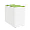 Plateau de finition SOLUS PLAY, pour caissons mobiles et fixes, l. 430 x P 800 mm, citron vert