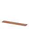 Plateau de finition X-TIME-WORK, large, l. 2580 mm, coloris noix Canaletto