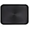 Plateau de service Esmeyer® OHIO, plastique, surface caoutchoutée, empilable, lavable au lave-vaisselle, L 415 x P 305 x H 20 mm, plastique, noir