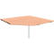 Plateau de travail pour PC ALICANTE, l. 1225 x P 1225 mm, avec pied, hauteur ajustable, coloris hêtre