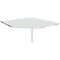Plateau de travail pour PC ALICANTE, l. 1225 x P 1225 mm, avec pied, hauteur ajustable, gris clair