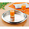 Plateau en acier inoxydable Esmeyer® VENGA, rond, ø extérieur : 350 mm, ø intérieur : 300 mm, lavable au lave-vaisselle, argenté