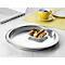 Plateau en acier inoxydable Esmeyer® VENGA, rond, ø extérieur : 350 mm, ø intérieur : 300 mm, lavable au lave-vaisselle, argenté