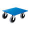 Plateau roulant 200 G4, L 600 x l. 600 mm, Ø roulettes 200 mm, capacité 500 kg