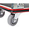 Plateauwagen - inklapbare duwbeugel - L 725 x B 475 mm - draagvermogen 150 kg - rood- ons merk Schäfer Shop Pure
