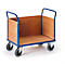 Plateauwagen met 3 wanden, 850 x 480 mm