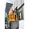 Plateforme élévatrice pour gerbeur type MB-II, pour 2 personnes, jusqu’à 300 kg, L 1040 x l. 1300 x H 2155 mm, jaune-orange RAL 2000