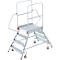 Plateforme mobile en aluminium, recto-verso, 4 marches