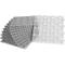 Platen Yoga Rooster, zilver, 11 stuks