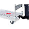 Platformwagen RuXXac Dandy, tot 180 kg, 2 zwenk- en 2 bokwielen, incl. Spannfix rubber, met rem, polypropyleen