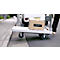 Platformwagen RuXXac Dandy, tot 180 kg, 2 zwenk- en 2 bokwielen, incl. Spannfix rubber, met rem, polypropyleen
