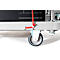Platformwagen RuXXac Dandy, tot 180 kg, 2 zwenk- en 2 bokwielen, incl. Spannfix rubber, zonder remmen, polypropyleen