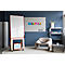 PLAYROOM Tableau blanc PLAYBOARD, acier émaillé e3, blanc, cadre en PET recyclé rouge, l. 750 x H 1180 mm