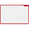 PLAYROOM Tableau blanc PLAYBOARD, acier émaillé e3, blanc, cadre en PET recyclé rouge, l. 750 x H 500 mm