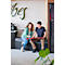 PLAYROOM Tableau blanc PLAYBOARD, acier émaillé e3, blanc, cadre en PET recyclé rouge, l. 750 x H 500 mm