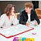 PLAYROOM Tableau blanc PLAYBOARD, acier émaillé e3, blanc, cadre en PET recyclé rouge, l. 750 x H 500 mm