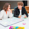 PLAYROOM Whiteboard PLAYBOARD, e3-emaillierter Stahl, weiß, Recycling-PET-Rahmen grau, B 750 x H 500 mm
