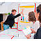 PLAYROOM Whiteboard PLAYBOARD, e3-emaillierter Stahl, weiß, Recycling-PET-Rahmen rot, B 750 x H 1180 mm
