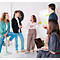 PLAYROOM whiteboard PLAYBOARD, e3-geëmailleerd staal, wit, gerecycled PET frame grijs, B 750 x H 1180 mm