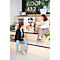 PLAYROOM whiteboard PLAYBOARD, e3-geëmailleerd staal, wit, gerecycled PET frame grijs, B 750 x H 500 mm