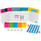 Foldable set with pens, boards, cleaning sponge and coloured stickers. Print: "THINK outside the box".