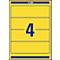 Plieuse de cibles AVERY® Étiquettes, larges, jaunes, 80 pièces, larges, jaunes, 80 pièces