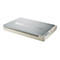 Flacher, silber-beiger Plustek OpticSlim 1180 Scanner in einer perspektivischen Ansicht.