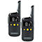 PMR-radioset Motorola XT185, 2-delig, vergunningsvrij, 2-weg communicatie, 16 kanalen, tot 8 km, tot 24 u, IP54, incl. accessoires, zwart-geel