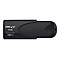 Clé USB PNY noire, 64 Go, USB 3.1, sur fond blanc.
