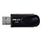 Schwarzer USB-Stick mit dem Logo PNY und der Aufschrift 16GB.