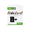 SD-Karte in schwarzer Verpackung, 16 GB. Aufdruck: microSDHC Flash Card, PNY.