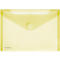 Poche pour documents FolderSys, format A5 paysage, fermeture velcro, PP, jaune