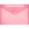 Poche pour documents FolderSys, format A5 paysage, fermeture velcro, PP, rouge