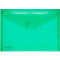 Poche pour documents FolderSys, format A5 paysage, fermeture velcro, PP, vert