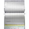 Pochette BOI à 2 rabats, suspension en laiton, DIN A4, pince à formulaires &amp; renfort en bande de tissu, gris/rouge