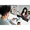 Pochette info durable, A4, format portrait et paysage, aide à l'insertion, adhésif statique, transparent/gris anthracite, 5 pièces