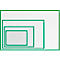 Pochette info, magnétique, film PET, A3 portrait/paysage, vert, 5 p.