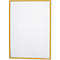 Un cadre blanc rectangulaire, bordé d'un cadre doré.