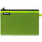 Pochette Leitz WOW Traveller à fermeture éclair, pochette transparente en filet et compartiment opaque, taille L, vert